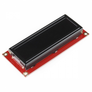 LCD-09068 시리얼 16x2 캐랙터 LCD - Red on Black 3.3V