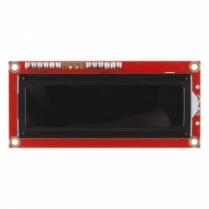 LCD-09068 시리얼 16x2 캐랙터 LCD - Red on Black 3.3V